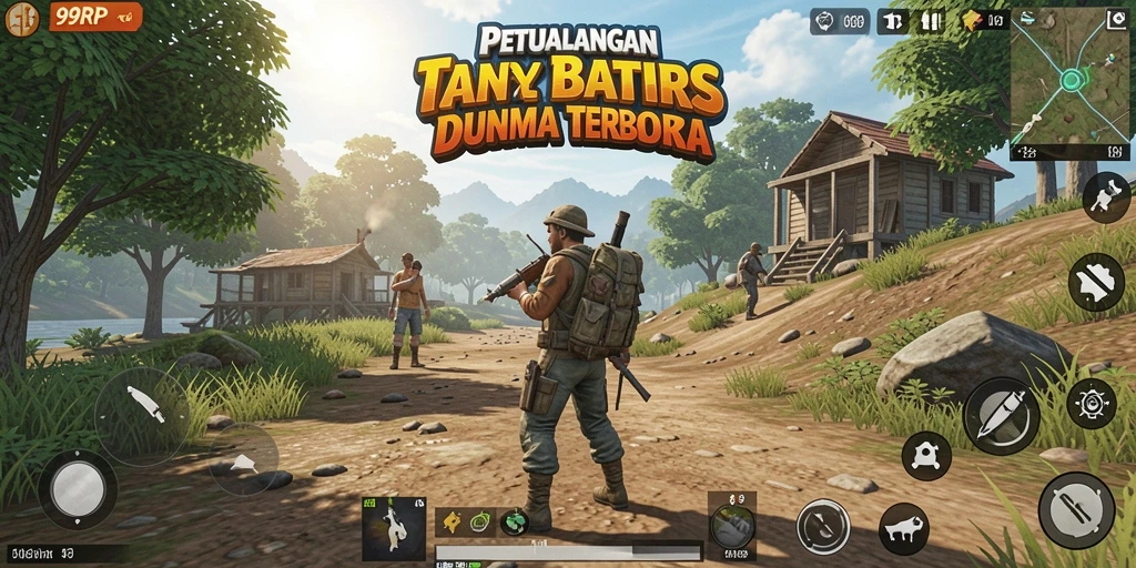 Gameplay 99RP menampilkan aksi mendebarkan dalam dunia terbuka.