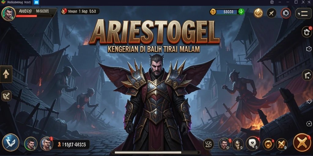 Tampilan gameplay menyeramkan di ARIESTOGEL penuh ketegangan.
