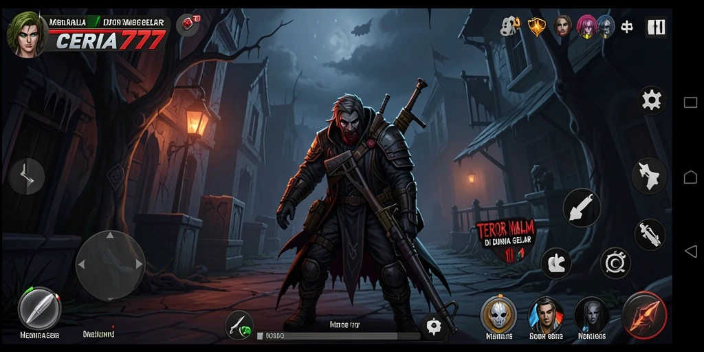 Gameplay mencekam dalam <strong>CERIA777</strong> dengan suasana horor yang mendalaman.
