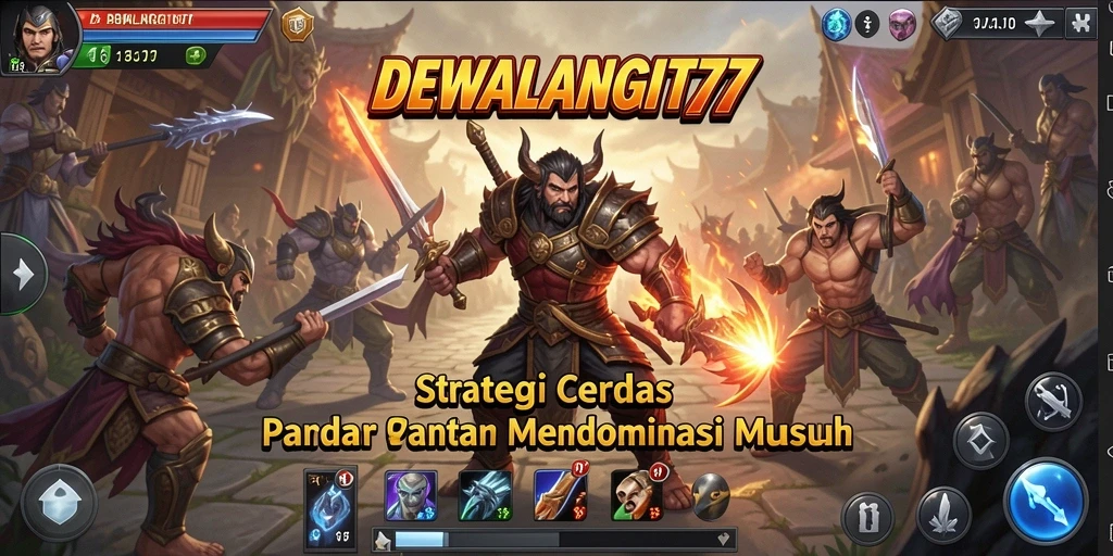 Tangkapan layar gameplay strategis DEWALANGIT77 yang mendebarkan.
