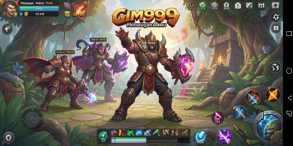Screenshot menampilkan gameplay seru dalam GIM999 yang penuh aksi.