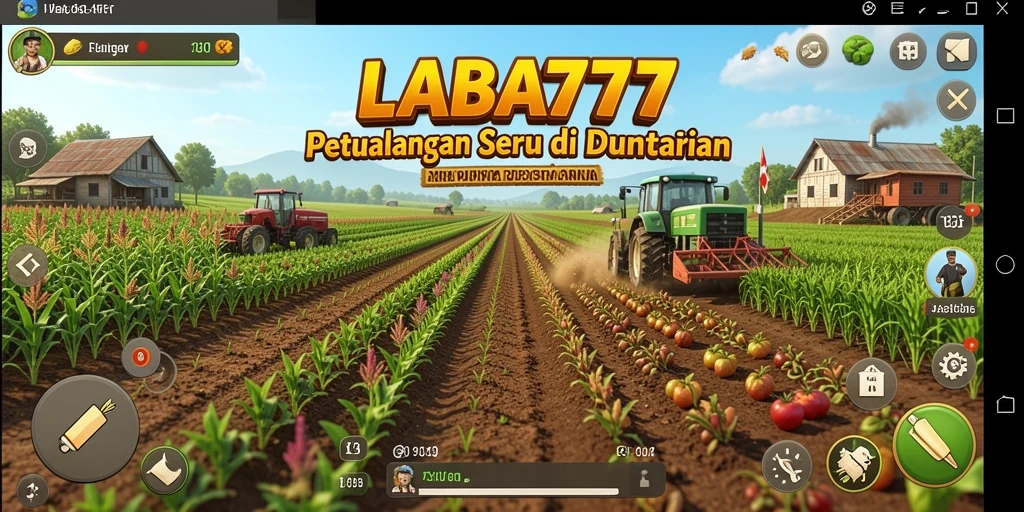 Screenshot LABA777 menampilkan petualangan seru dalam bertani.