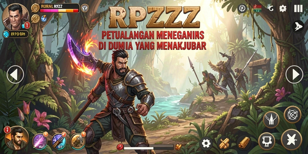 Tampilan gameplay RPZZZ yang menegangkan dan memukau.