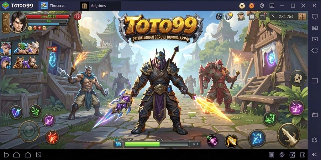 Tampilan gameplay TOTO99 dengan grafis ARPG yang menakjubkan.