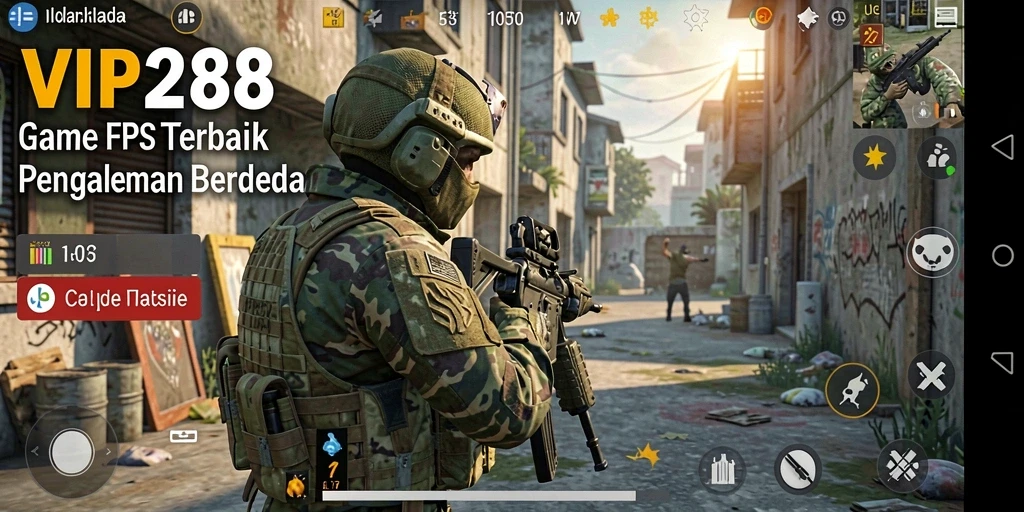 Screenshoot gameplay <strong>VIP288</strong> dengan aksi menembak yang intens.
