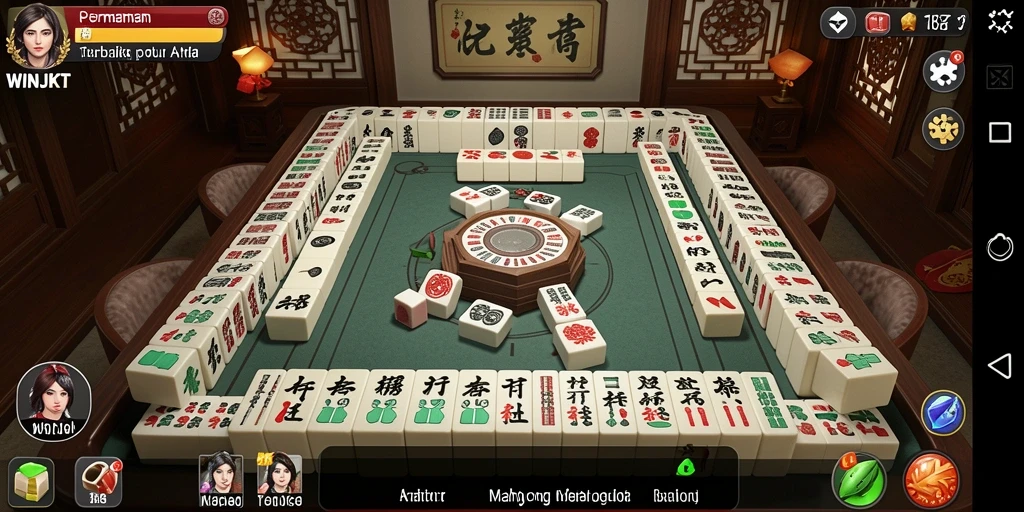 Screenshot gameplay WINJKT menampilkan keseruan permainan Mahjong.